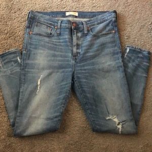 Madewell high-rise distressed denim